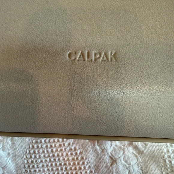 Calpak tote with laptop and device storage, taupe - Picture 2 of 15